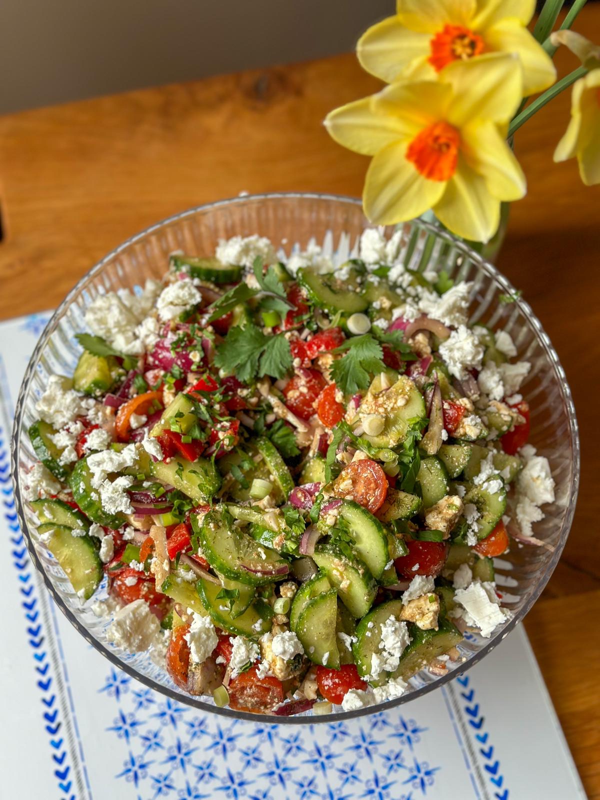 Salad- Greek salad with Greek feta