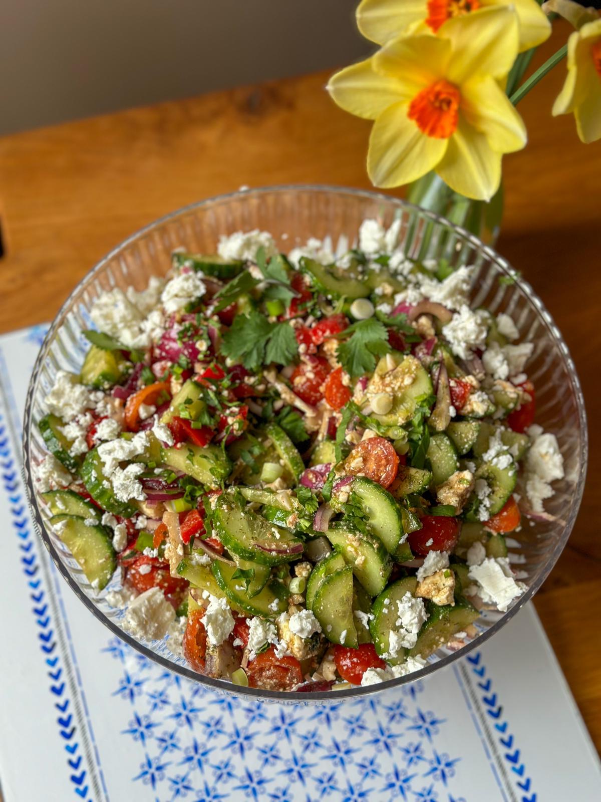 Salad- Greek salad with Greek feta