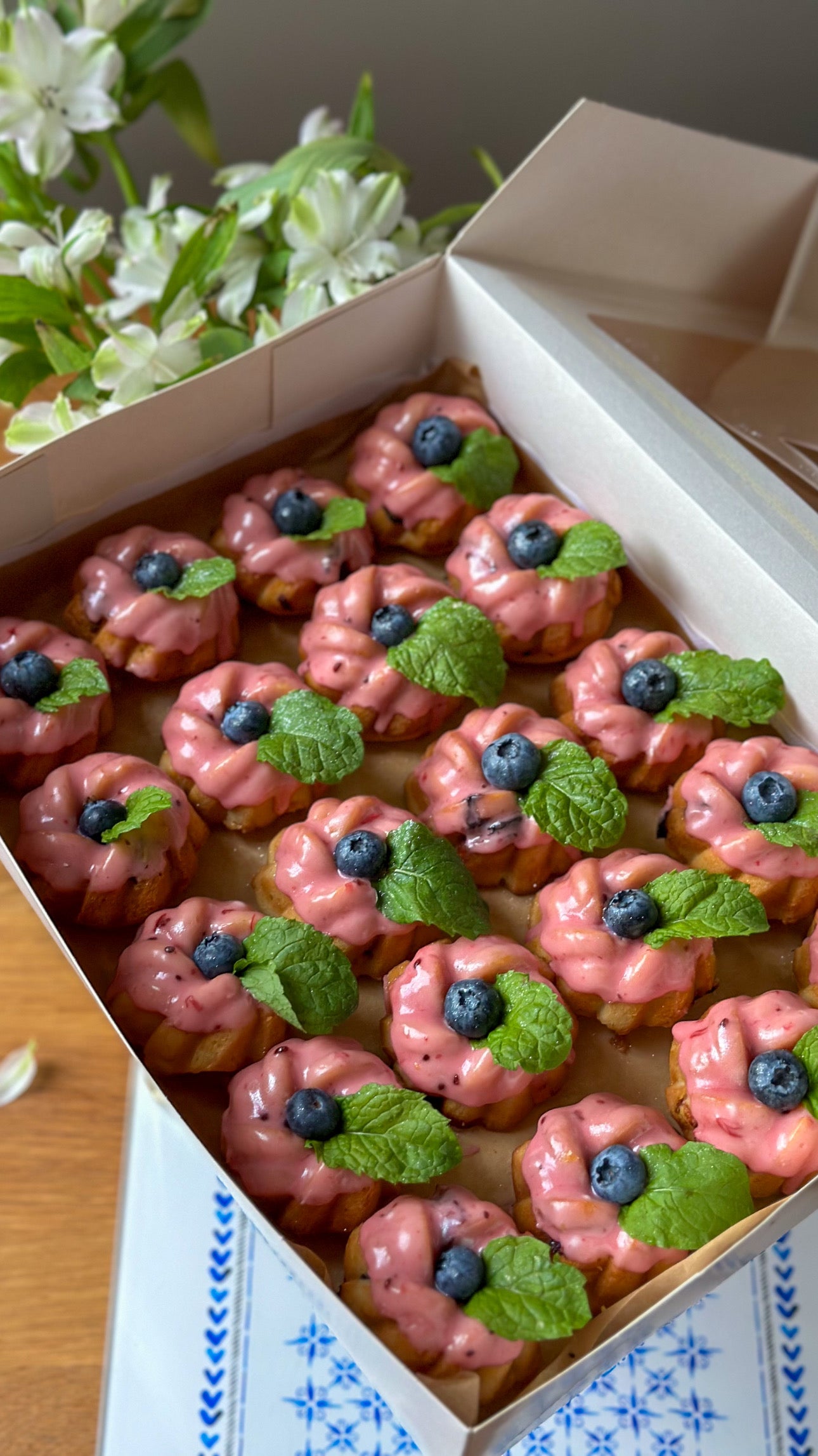 Lemon & Blueberry Bundt Cakes