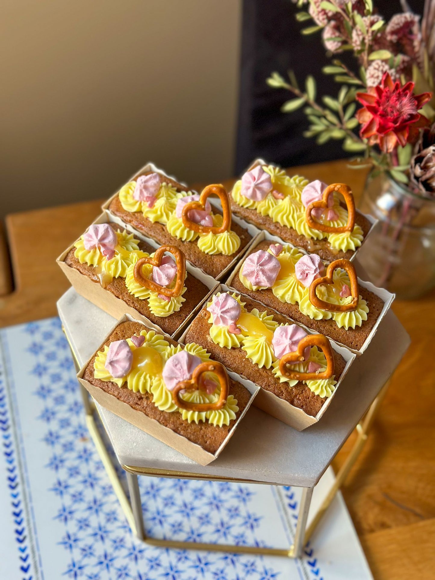 Mini Lemon & Raspberry Loaves