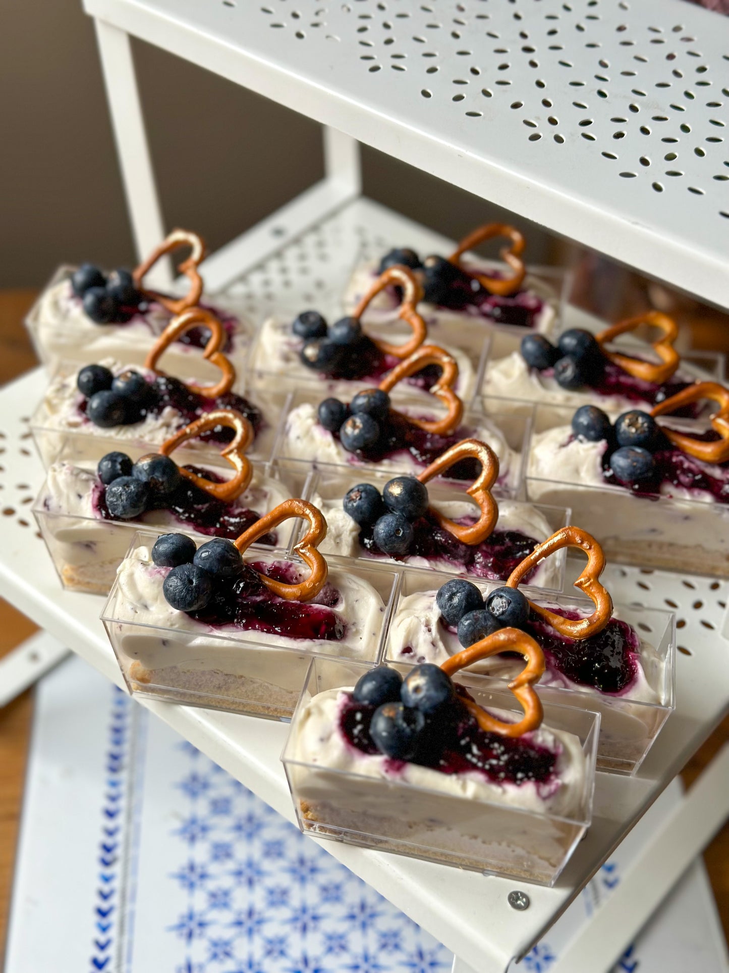 Lemon & Blueberry Cheesecake Shots